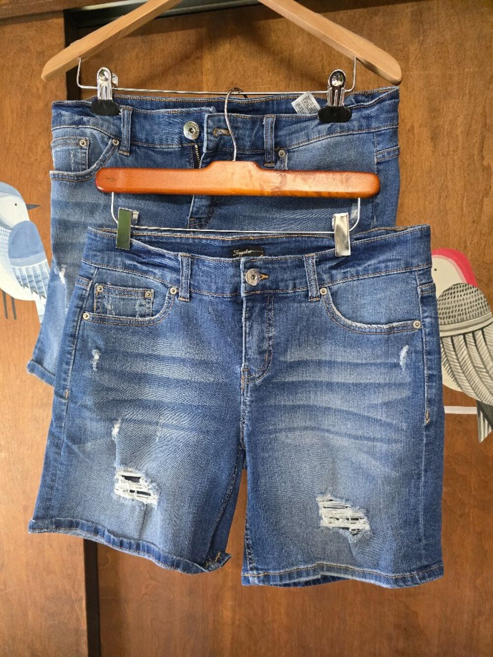 Lot of Two pairs Z Supply Distressed Jean shorts size 10